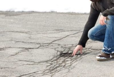 Potholes based on frost and winter