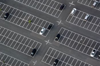Parking Area Aerial Shot