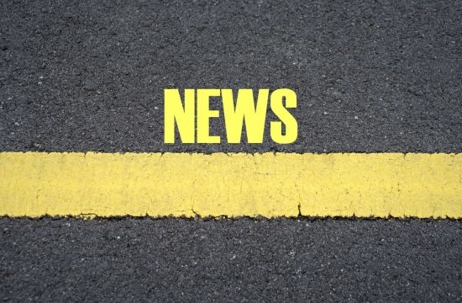 News Printed on Asphalt